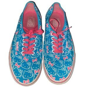 Hello Kitty (Sanrio) Pink & Blue Vans Low Top Shoes GUC